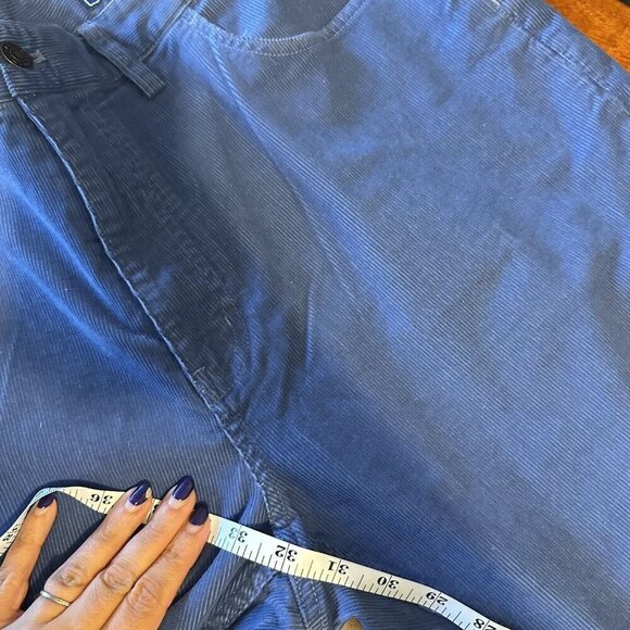 Vineyard Vines Pants Men's 38x32 Blue Corduroy Flat Front Straight Leg Preppy - Picture 13 of 13